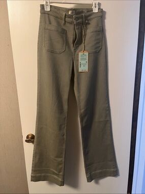Faherty Olive Green Boot Cut Pants